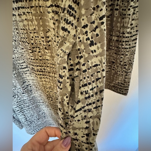 NEW Pact Revive Organic Cotton Swing Mini Dress Green Long Sleeve Small NWT - Picture 8 of 8